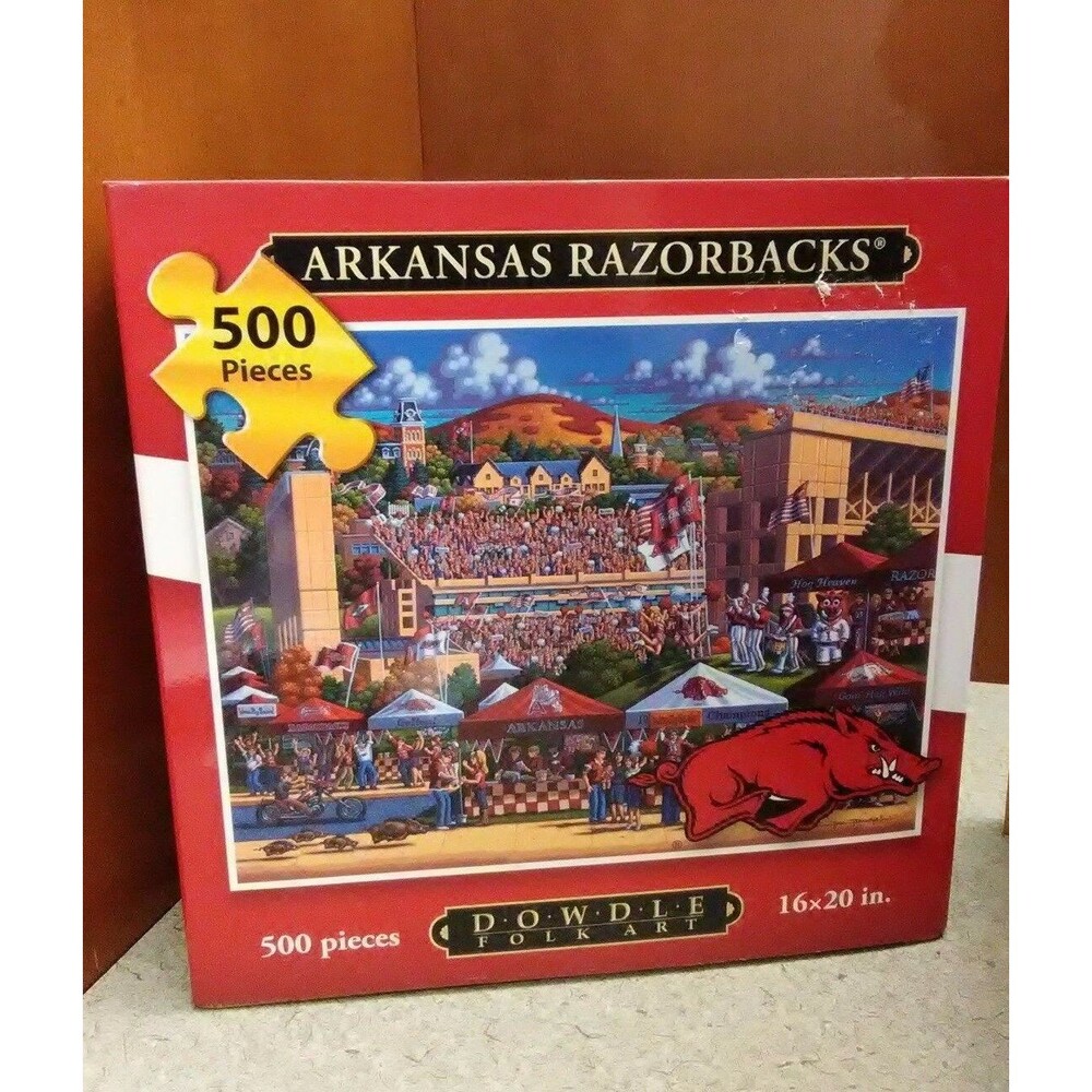 ARKANSAS RAZORBACKS 500 PIECES PUZZLE Official Licensed